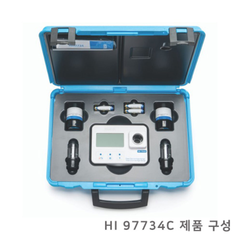 HI 97734 - 잔류&amp;총염소 이온 분석용 비색계 (High Range)